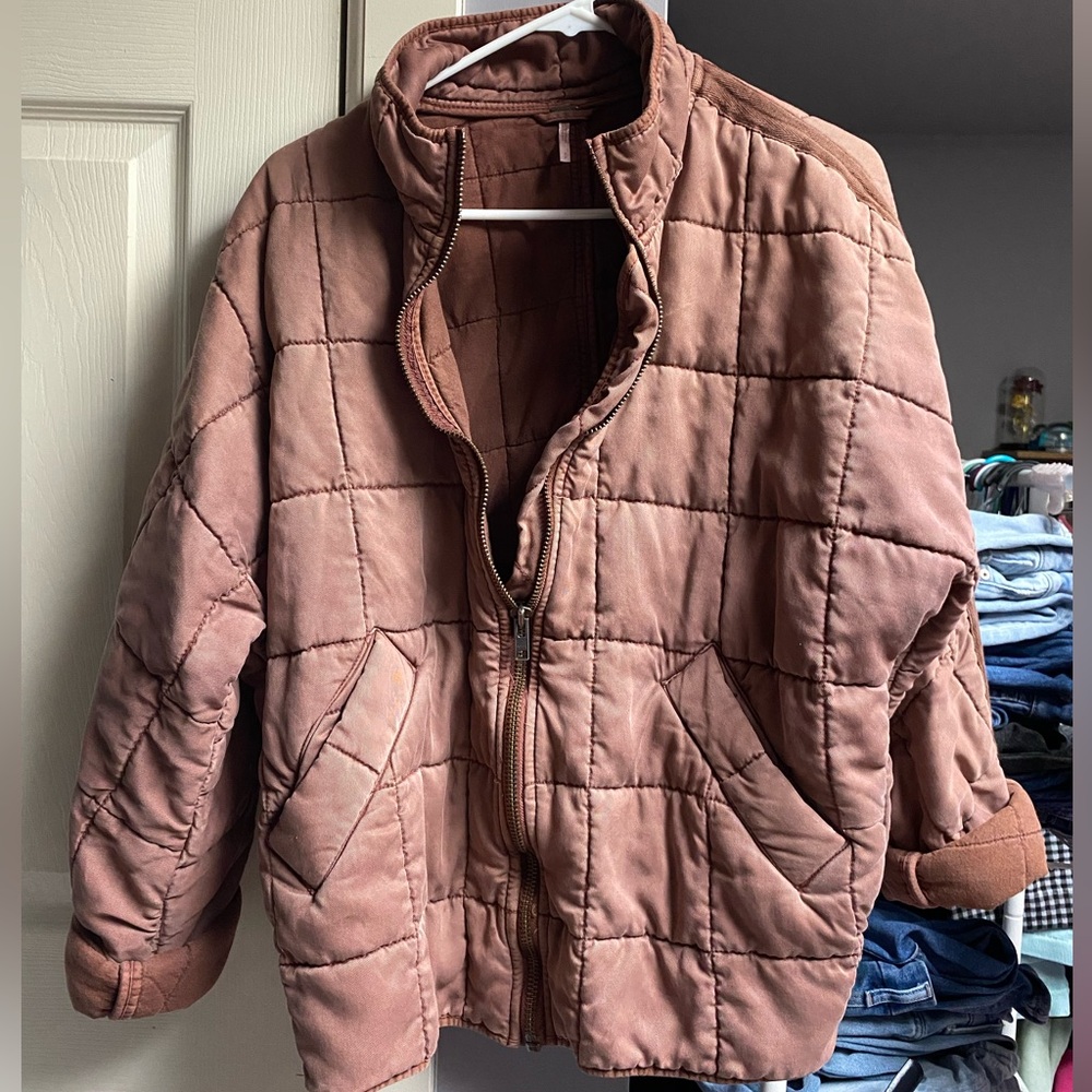 Rust Quilted Jacket